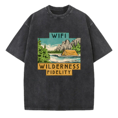 Washed T-Shirt | Wifi Wilderness Fidelity Washed TEE