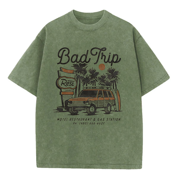 Washed T-Shirt | Bad Trip Unisex Fit Washed TEE