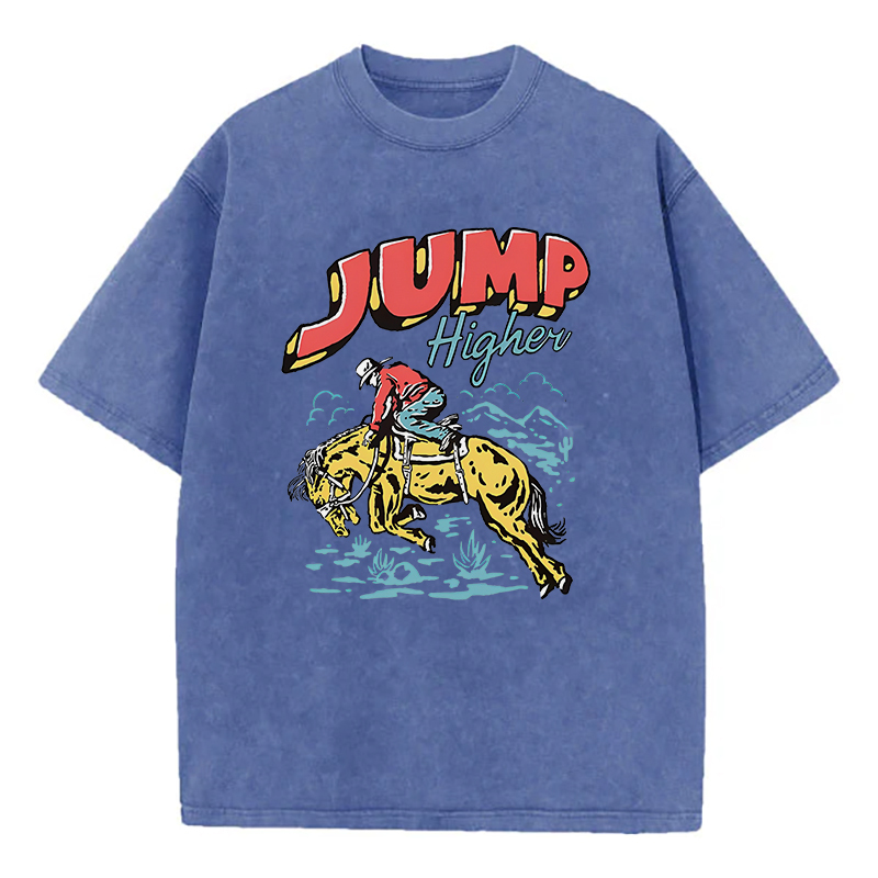 Jump Higher Unisex Washed T-Shirt