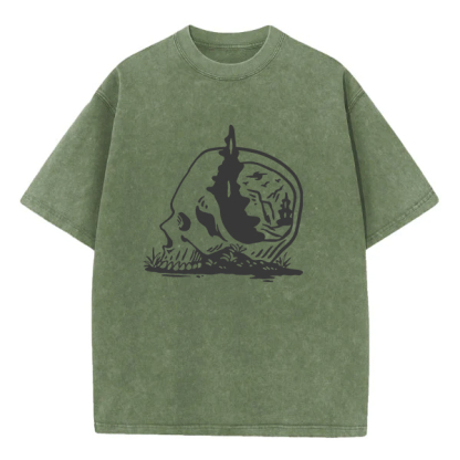 Washed T-Shirt | Wild Skull Washed TEE