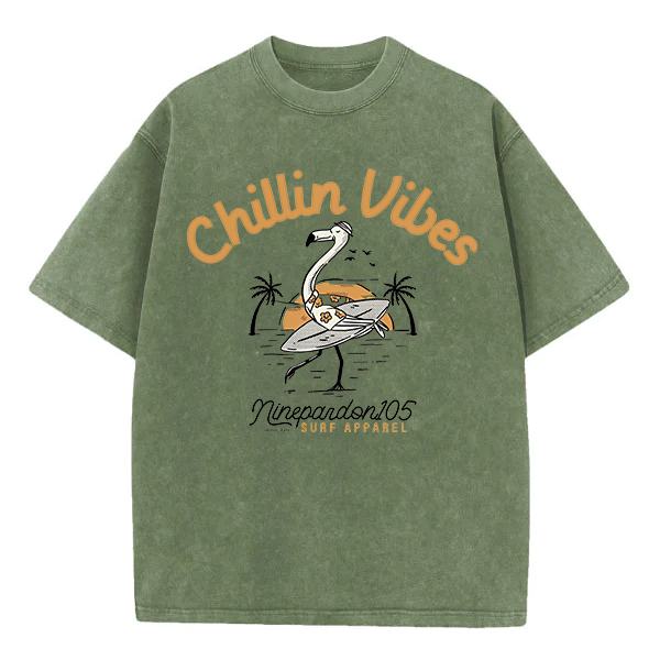 Washed T-Shirt | Chillin Vibes Unisex Fit Washed TEE