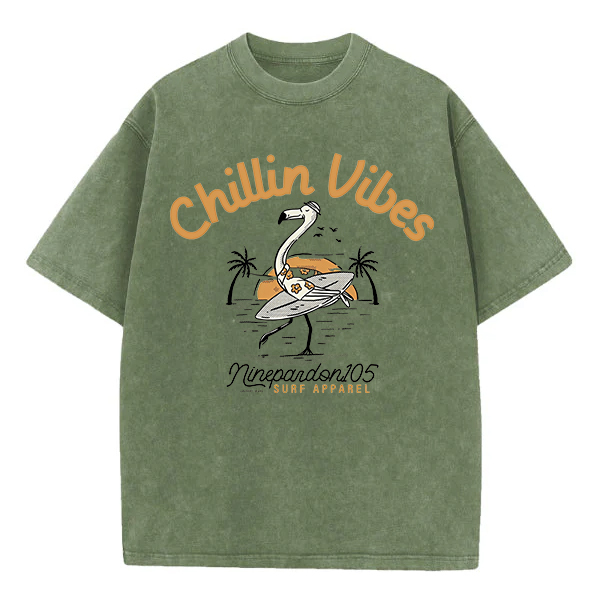 Washed T-Shirt | Chillin Vibes Unisex Fit Washed TEE