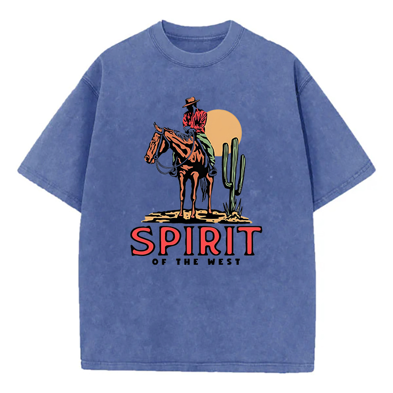 Spirit Of The West Unisex Washed T-Shirt