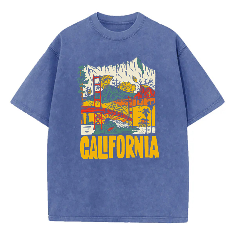 Washed T-Shirt | California Unisex Fit Washed TEE