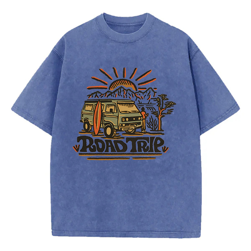Road Trip Unisex Washed T-Shirt
