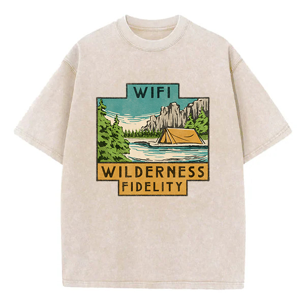 Washed T-Shirt | Wifi Wilderness Fidelity Washed TEE