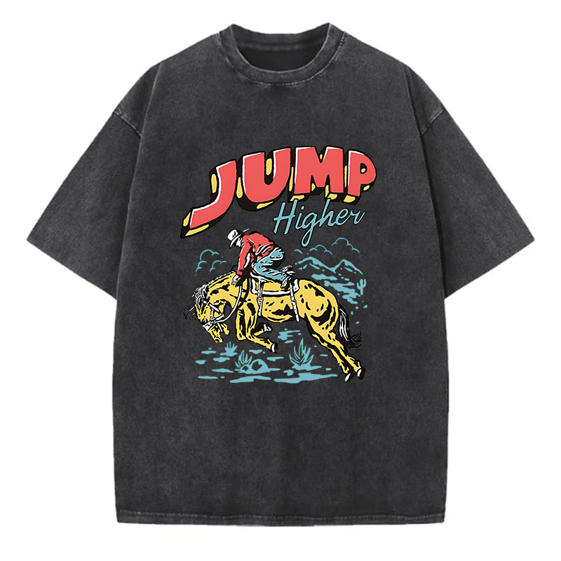 Jump Higher Unisex Washed T-Shirt