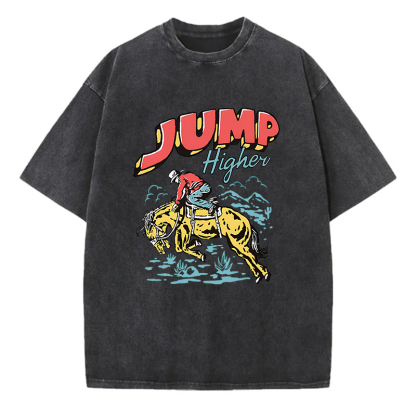 Jump Higher Unisex Washed T-Shirt