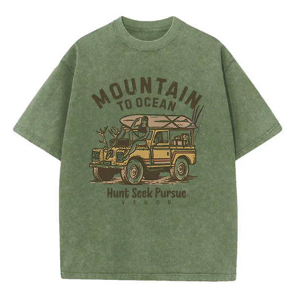 Washed T-Shirt | Mountain To Ocean Unisex Fit Washed TEE