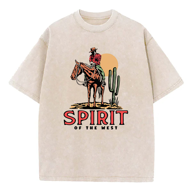 Spirit Of The West Unisex Washed T-Shirt