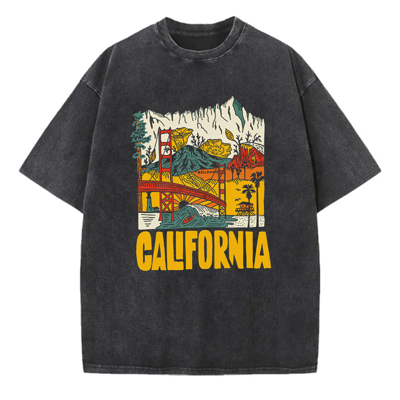 Washed T-Shirt | California Unisex Fit Washed TEE