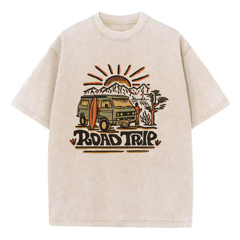 Road Trip Unisex Washed T-Shirt