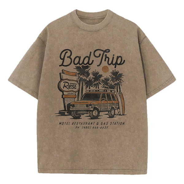 Washed T-Shirt | Bad Trip Unisex Fit Washed TEE