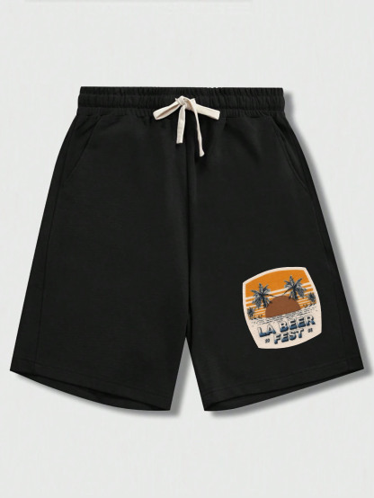 Men's Cotton Western Print Shorts