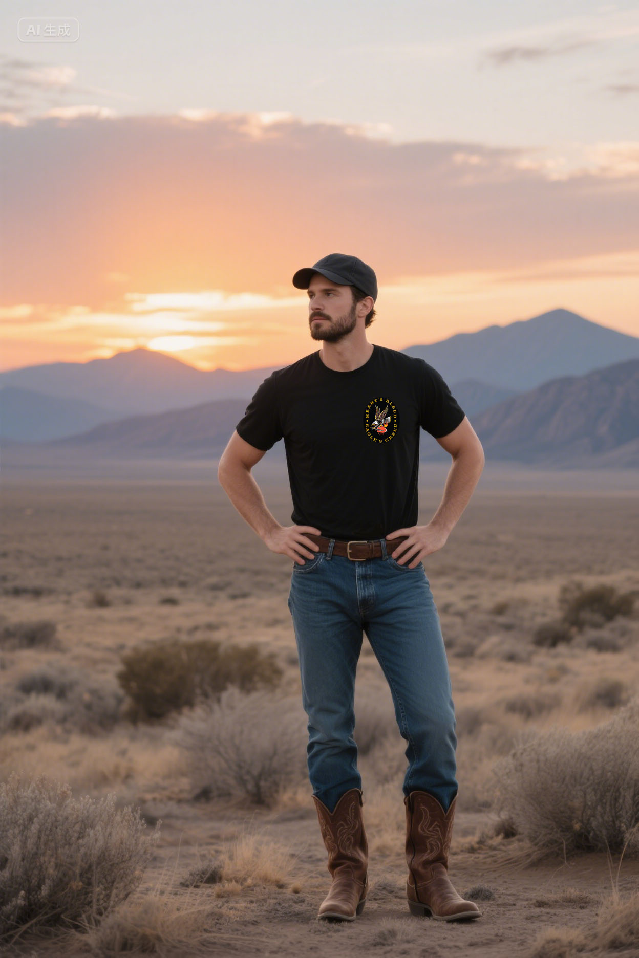 Freedom Eagle USA Western T-Shirt