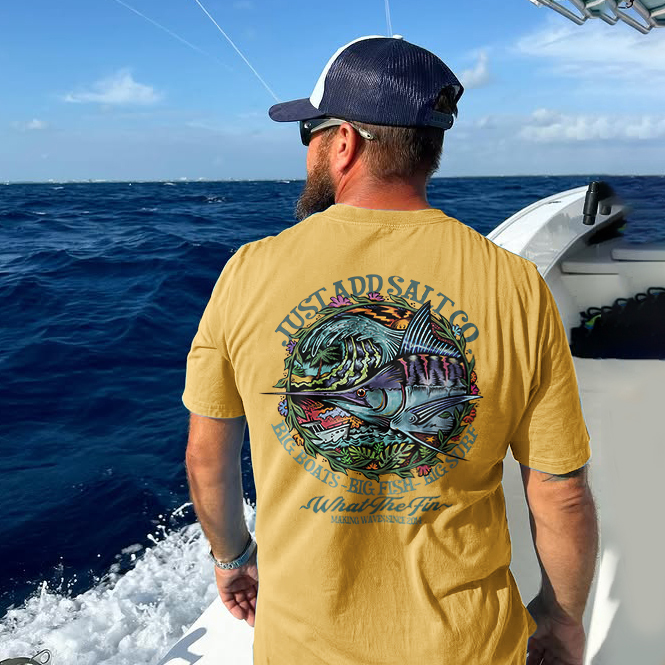 Just Add Salt Print T-shirt