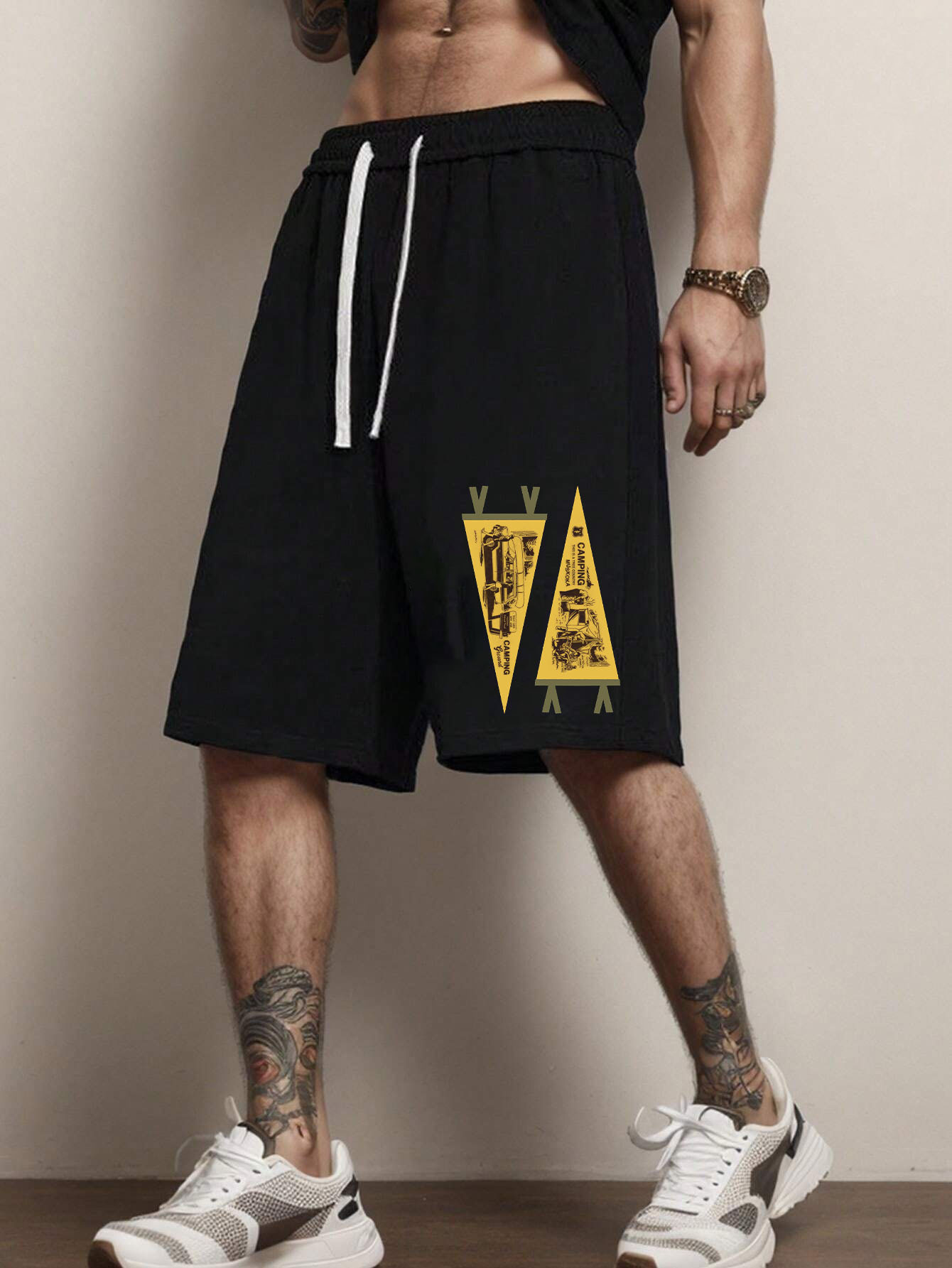 Men's Cotton Western Print Shorts