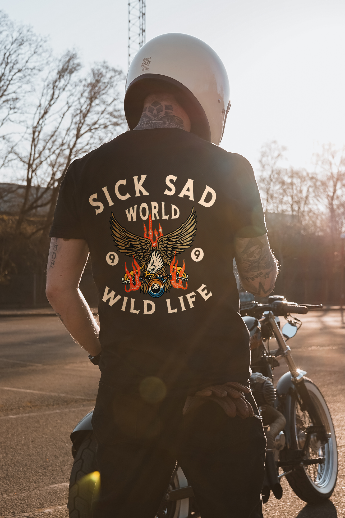 Retro Western Biker