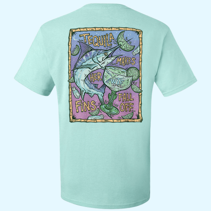 Tequila Swordfish Print T-shirt