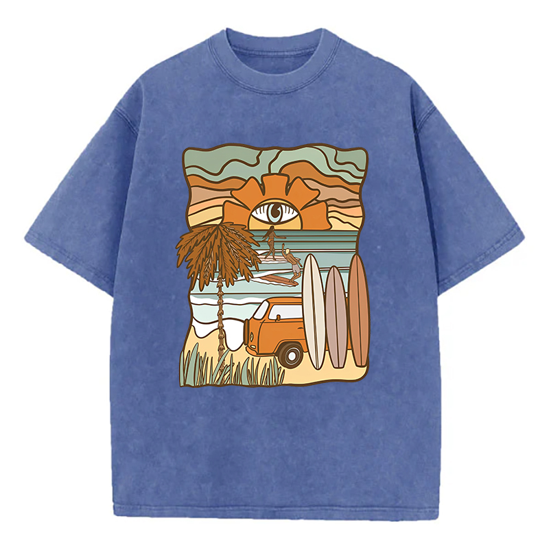 Washed T-Shirt | Landscape Unisex Fit Washed TEE