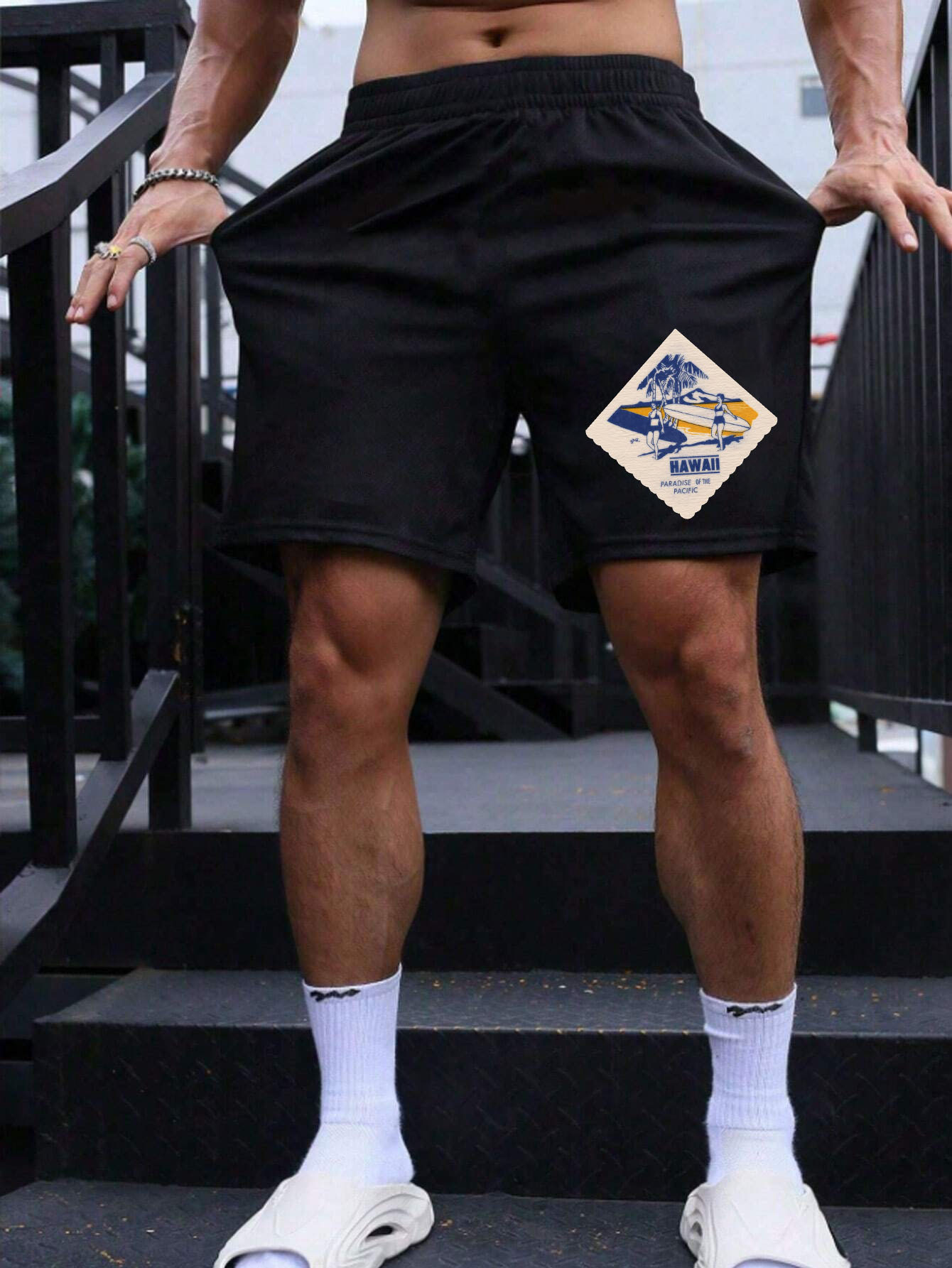 American West Themed Men's Shorts