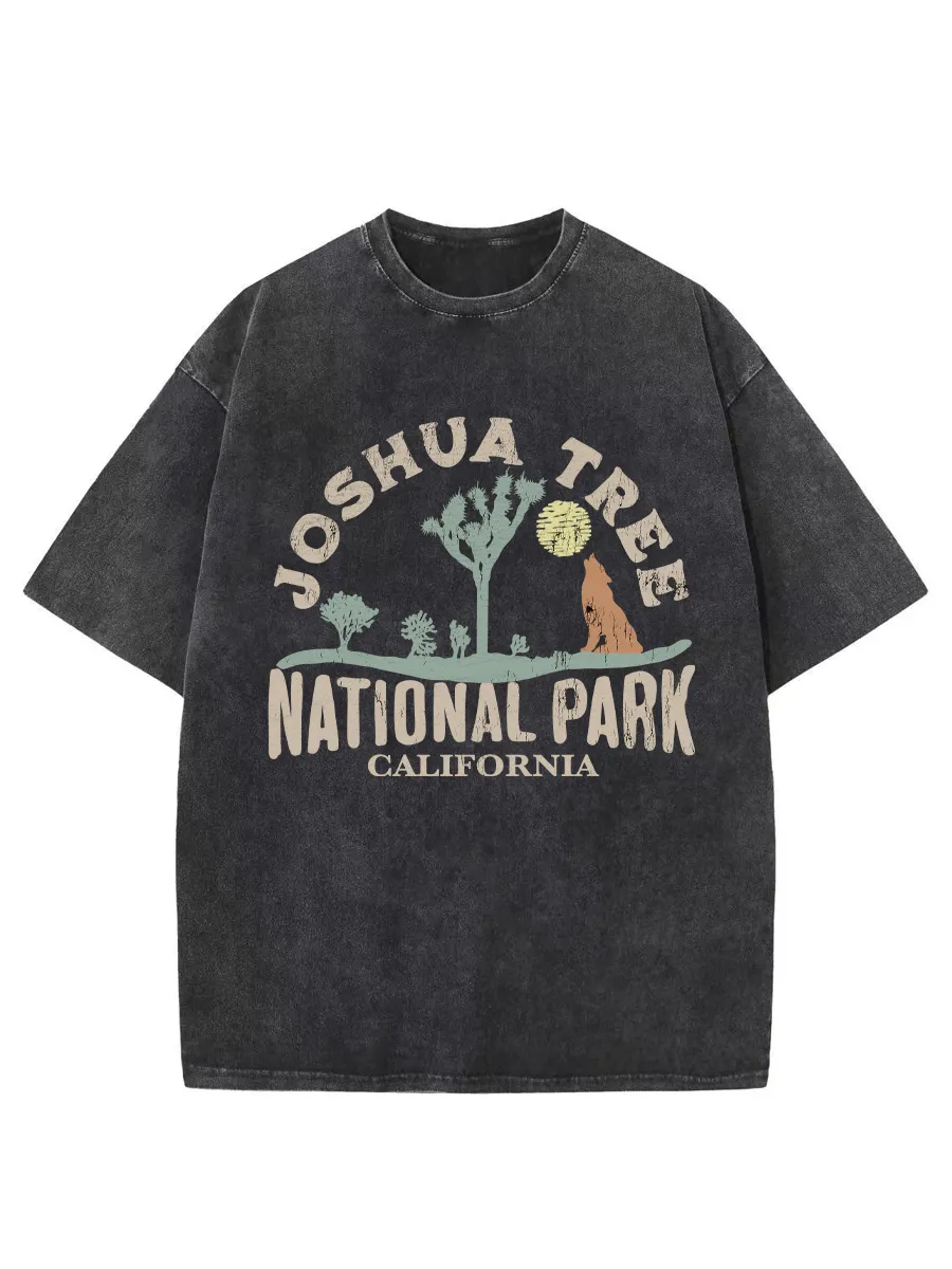 Washed T-Shirt | Joshua Tree National Park Unisex Fit Washed TEE