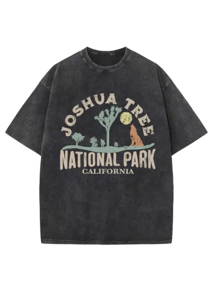 Washed T-Shirt | Joshua Tree National Park Unisex Fit Washed TEE