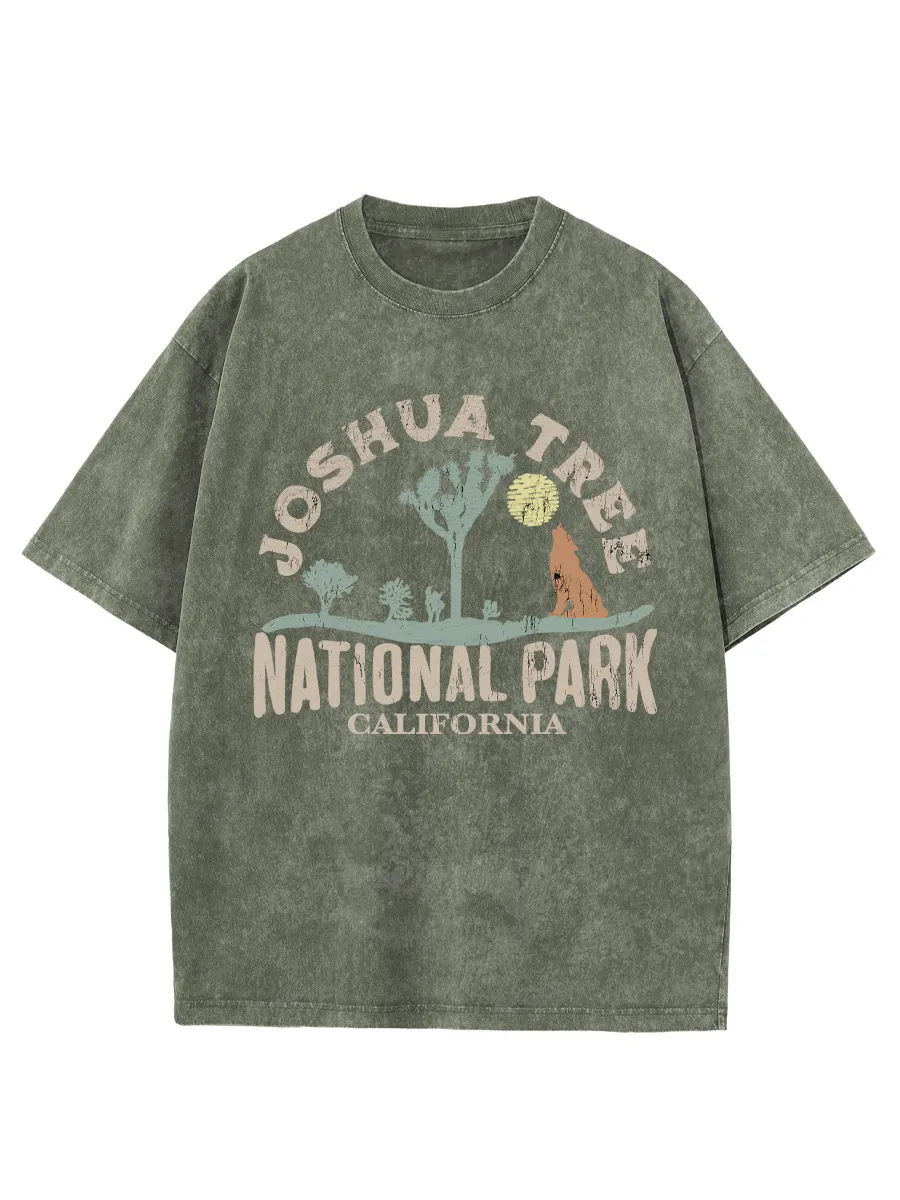 Washed T-Shirt | Joshua Tree National Park Unisex Fit Washed TEE