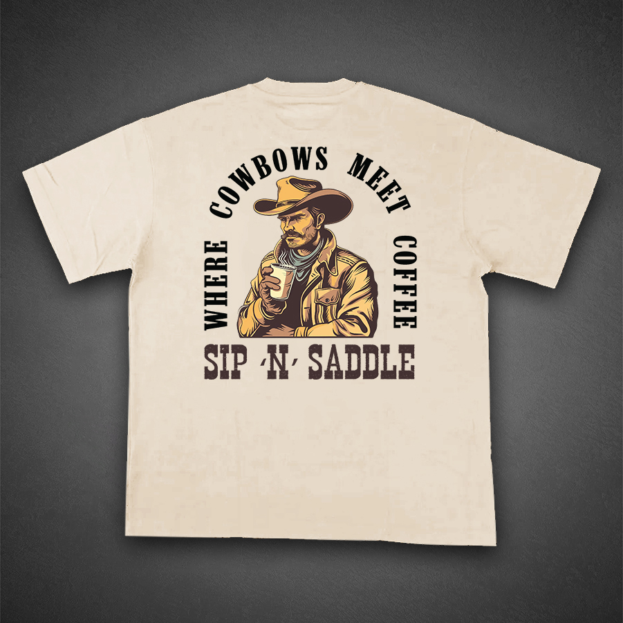 Lone Star Coffee Cowboy Tee