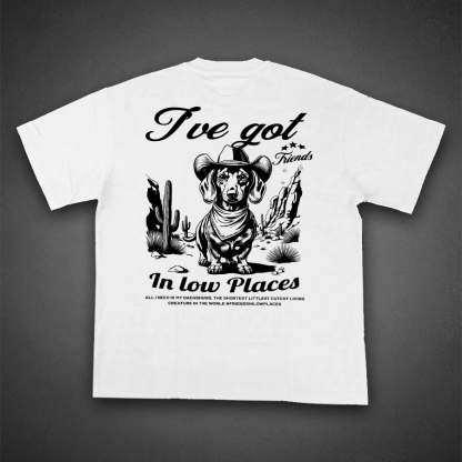 Cowboy Dog Vintage Illustration Tee