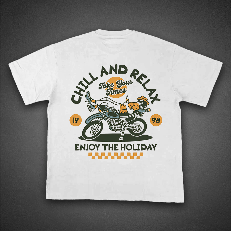 Rugged Biker & Cactus Print