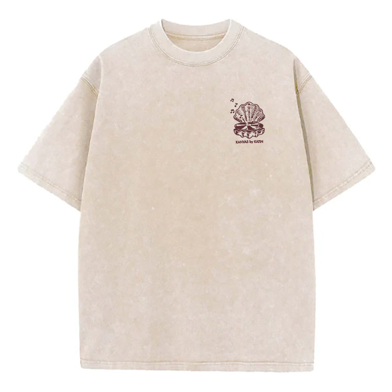 Washed T-Shirt | Good Vibrations Unisex Fit Washed TEE (Double-Sided)