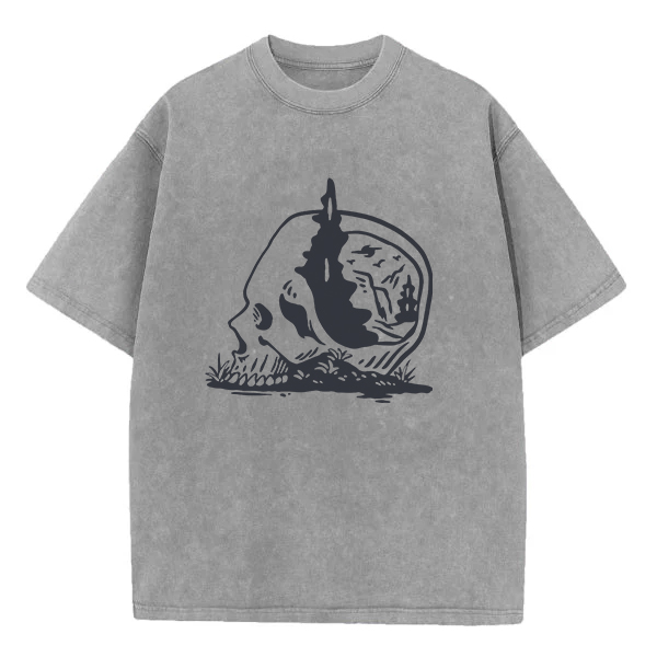 Washed T-Shirt | Wild Skull Washed TEE