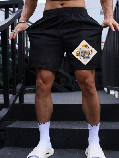 American West Themed Men's Shorts