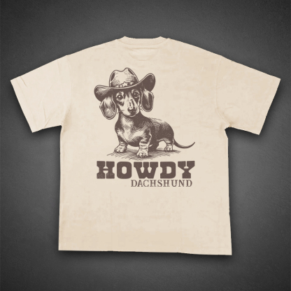 Wild West Howling Dog T-Shirt 