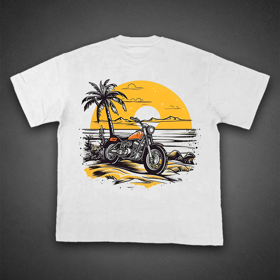 Rugged Biker & Cactus Print