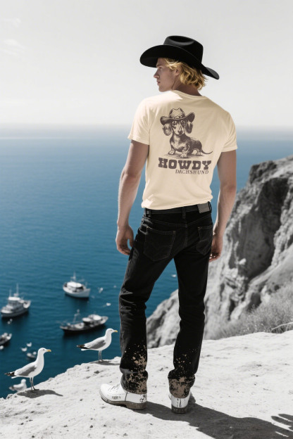 Wild West Howling Dog T-Shirt 