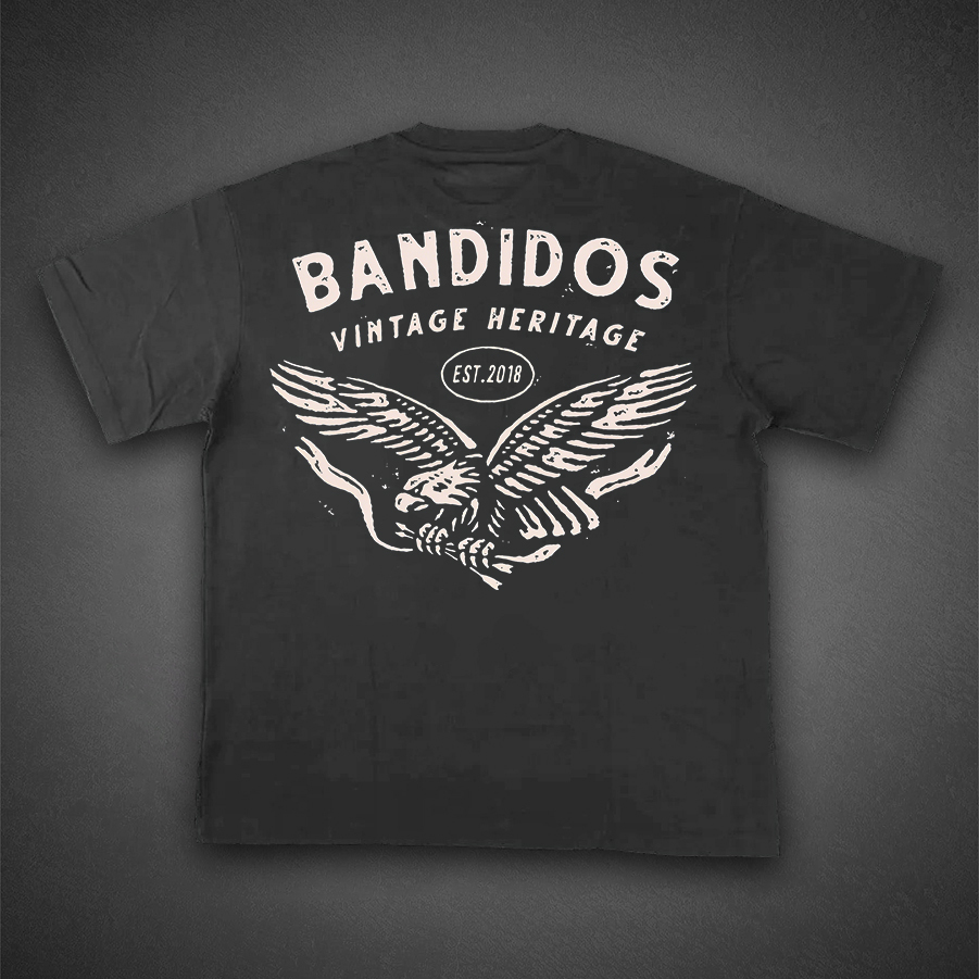 Western Eagle & Buffalo Graphic T-Shirt