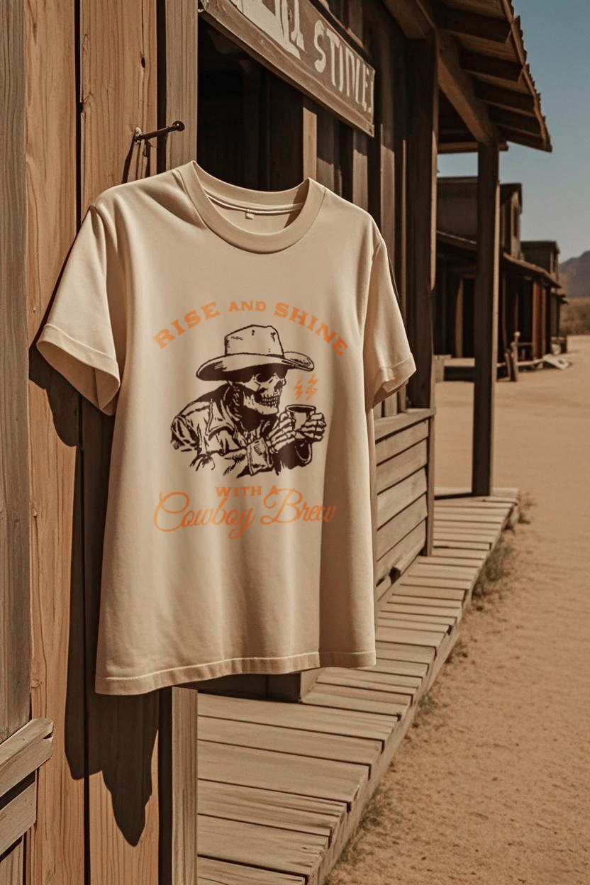 Vintage Western Brew Crew Shirt