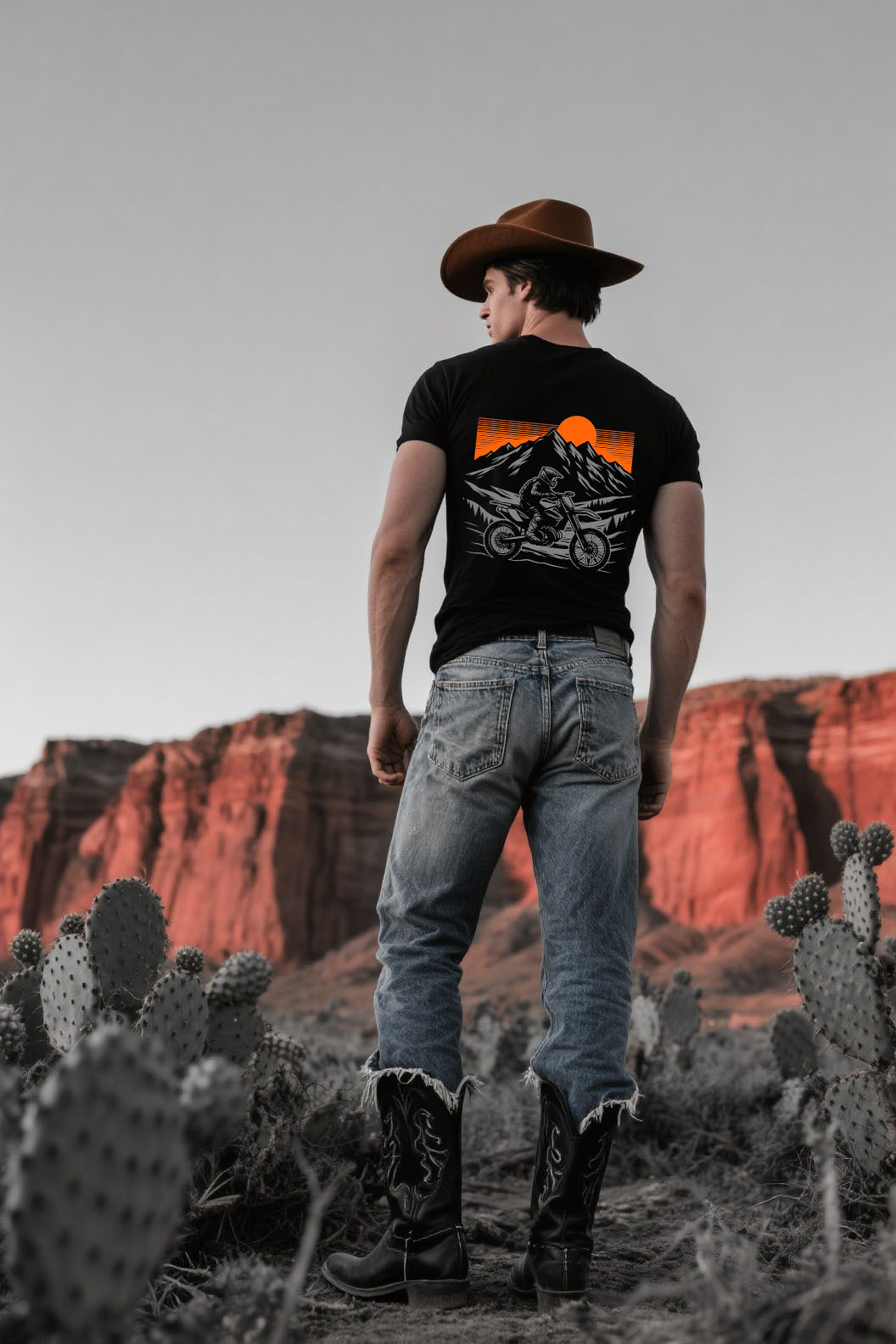 Vintage Western Motorcycle Adventure Tee
