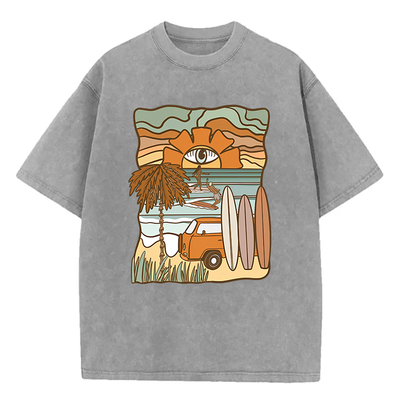 Washed T-Shirt | Landscape Unisex Fit Washed TEE