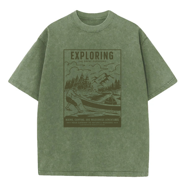 Washed T-Shirt | Exploring The Great Outdoors Washed TEE