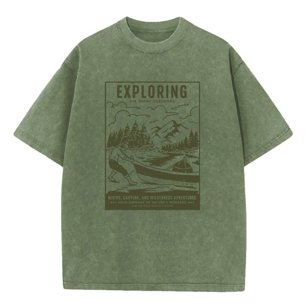 Washed T-Shirt | Exploring The Great Outdoors Washed TEE