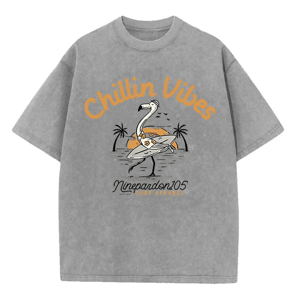 Washed T-Shirt | Chillin Vibes Unisex Fit Washed TEE