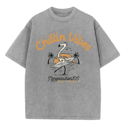 Washed T-Shirt | Chillin Vibes Unisex Fit Washed TEE