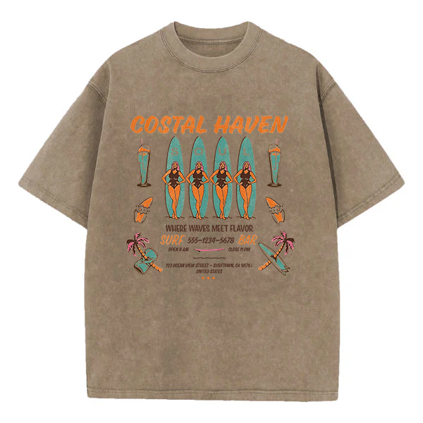 Washed T-Shirt | Coastal Haven Washed TEE