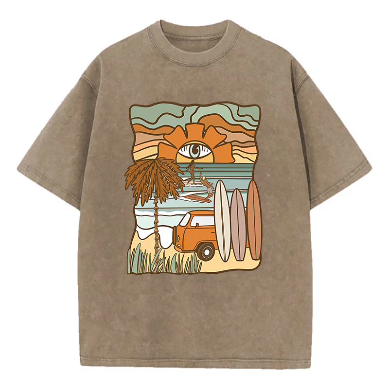 Washed T-Shirt | Landscape Unisex Fit Washed TEE