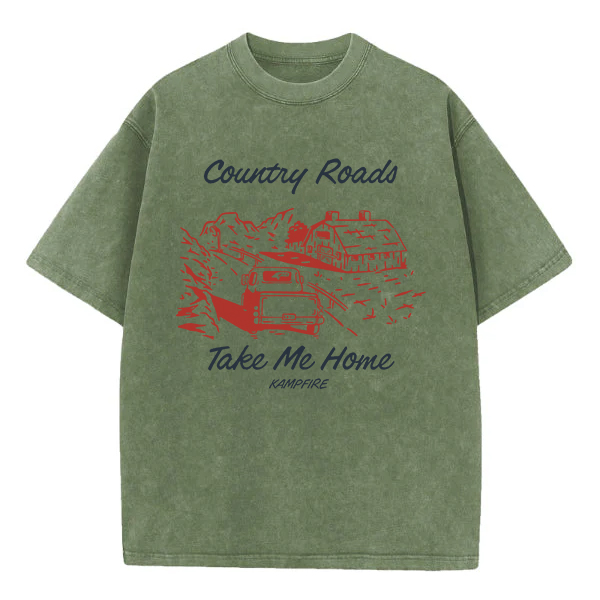 Washed T-Shirt | Country Roads Take Me Home Washed TEE