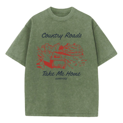 Washed T-Shirt | Country Roads Take Me Home Washed TEE