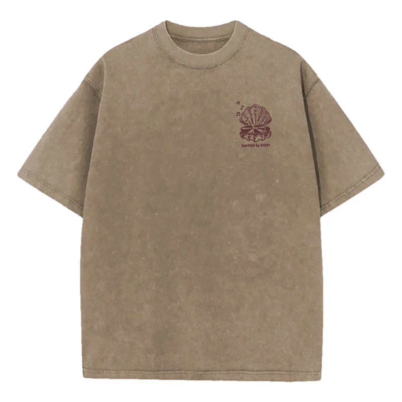 Washed T-Shirt | Good Vibrations Unisex Fit Washed TEE (Double-Sided)